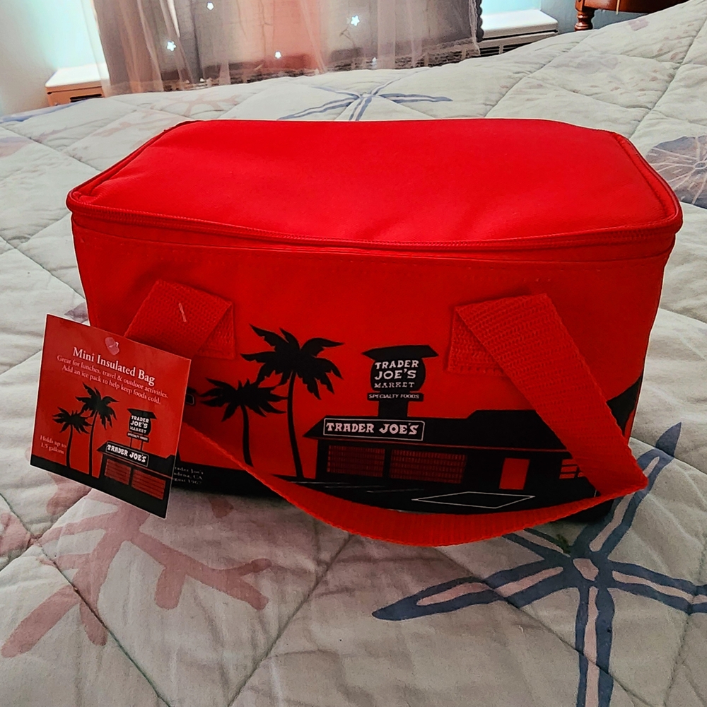 Trader Joe's Red Insulated Bag